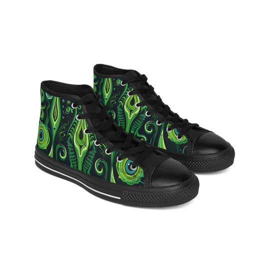 Green Moster Alien Space Mania Men's Classic Sneakers